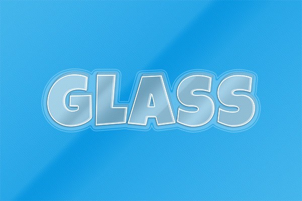 透明玻璃质感立体字