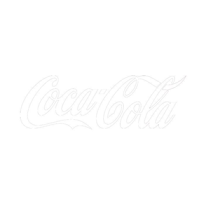 免抠白色可口可乐英文logo素材