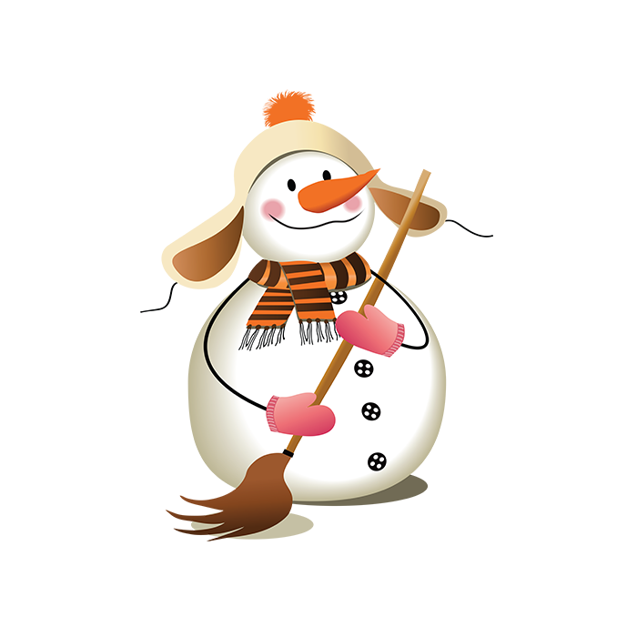 卡通可爱的雪人免抠图片