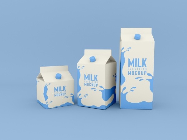 牛奶包装盒纸盒包装设计