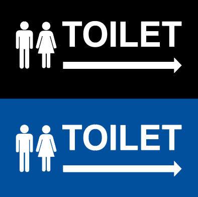 简约创意公共厕所标志矢量素材