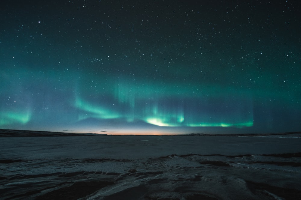 高清唯美冰岛极光图片