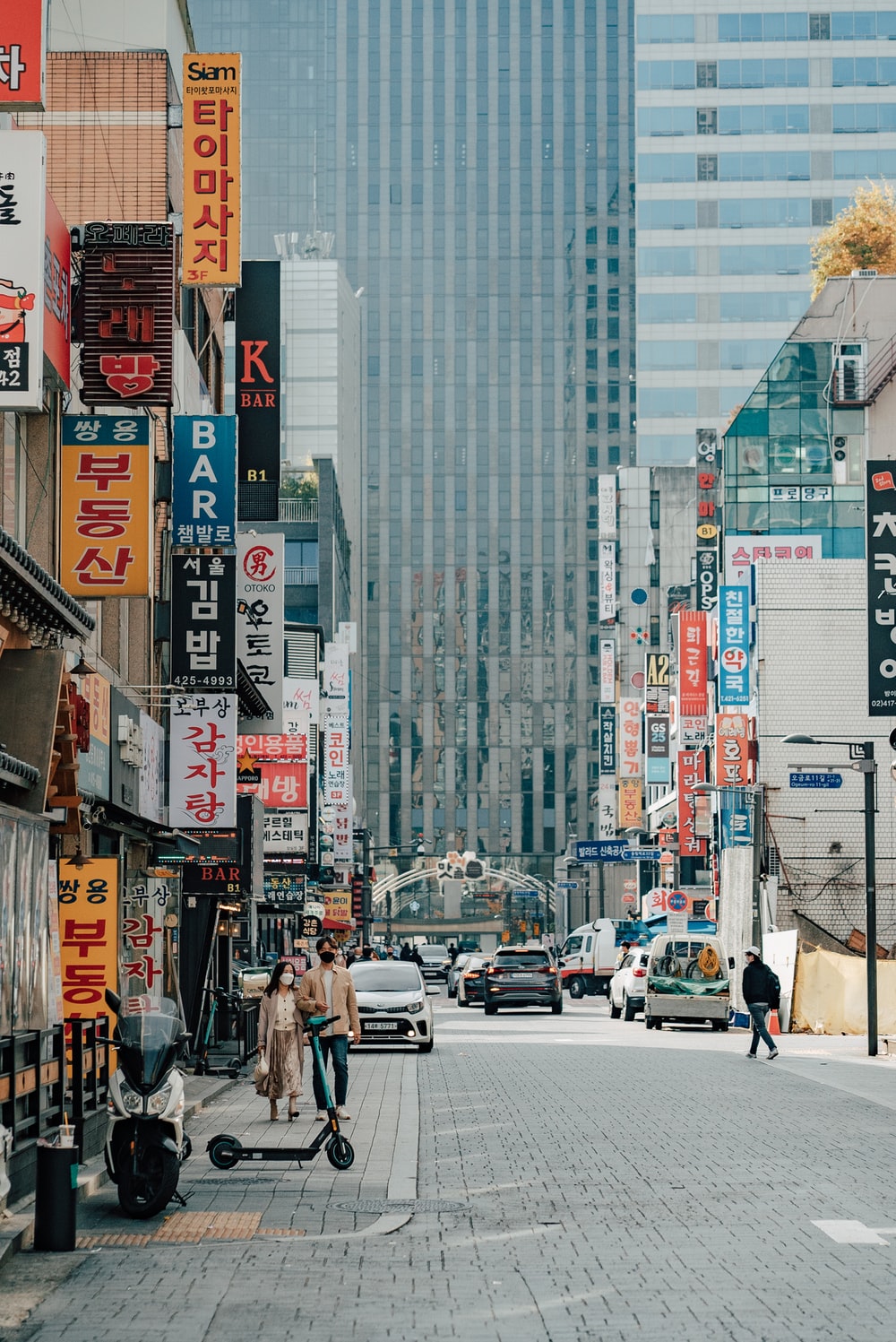 時尚韓國街道圖片