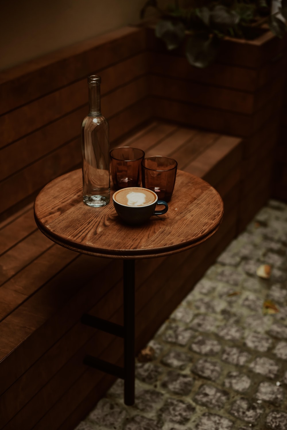 木质咖啡店摄影图片