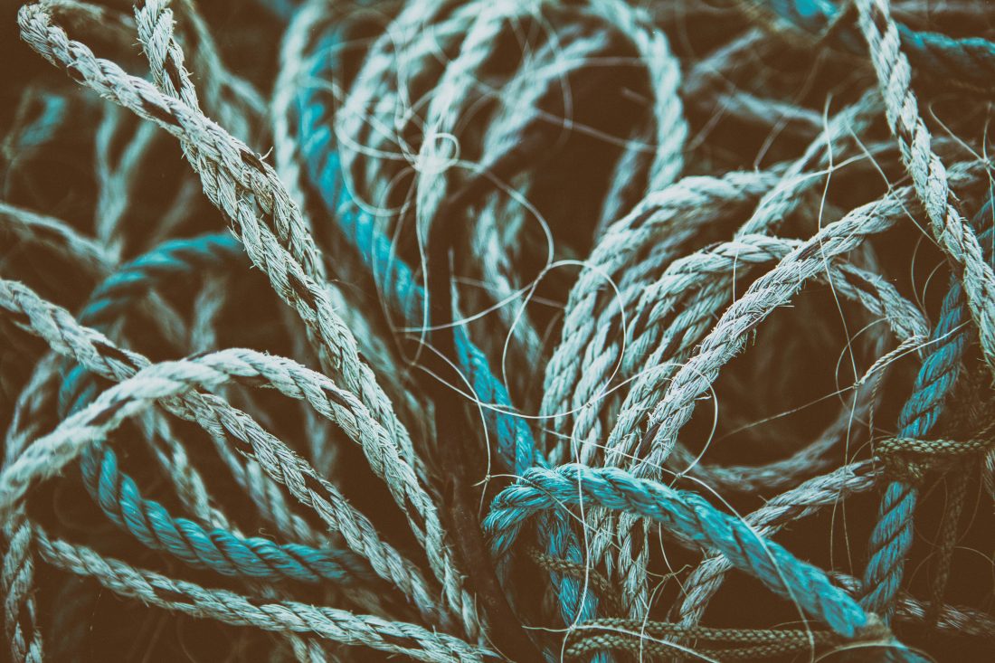 高清麻绳渔网图片