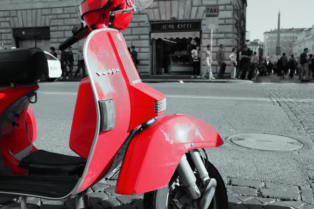 红色摩托车图片素材高清