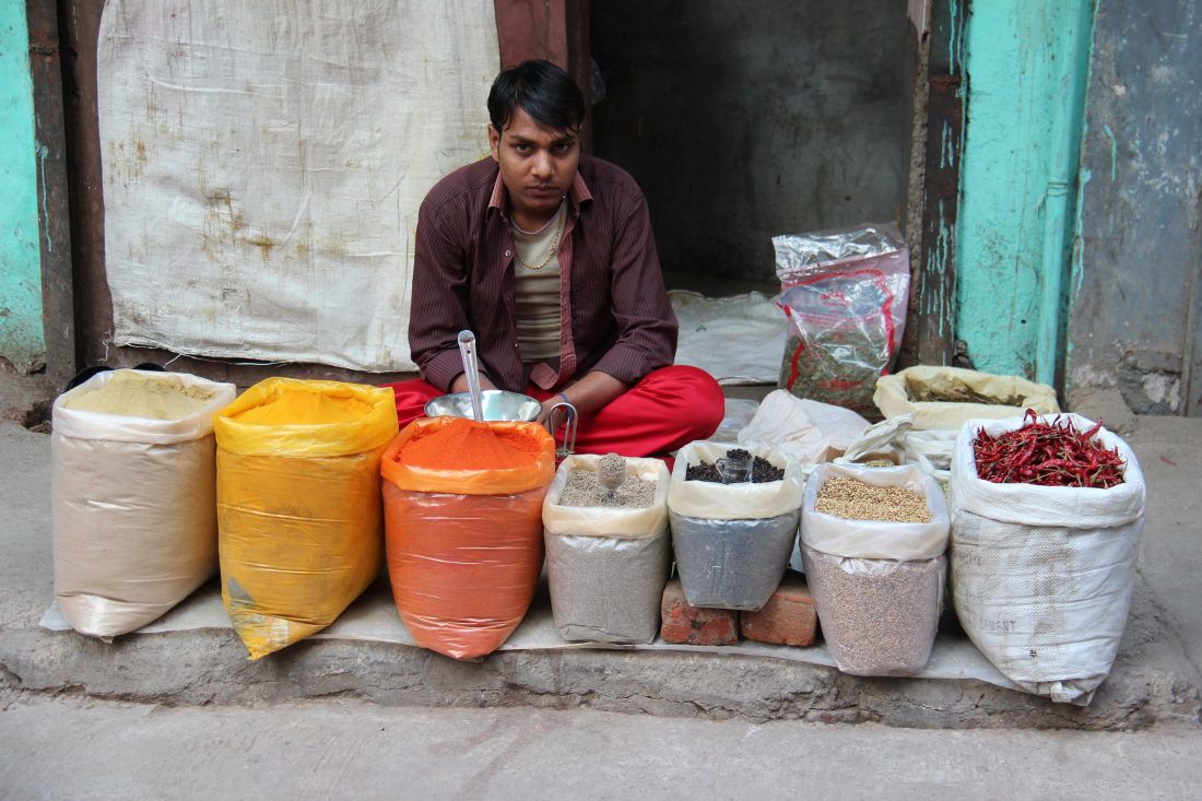 印度街边商贩图片