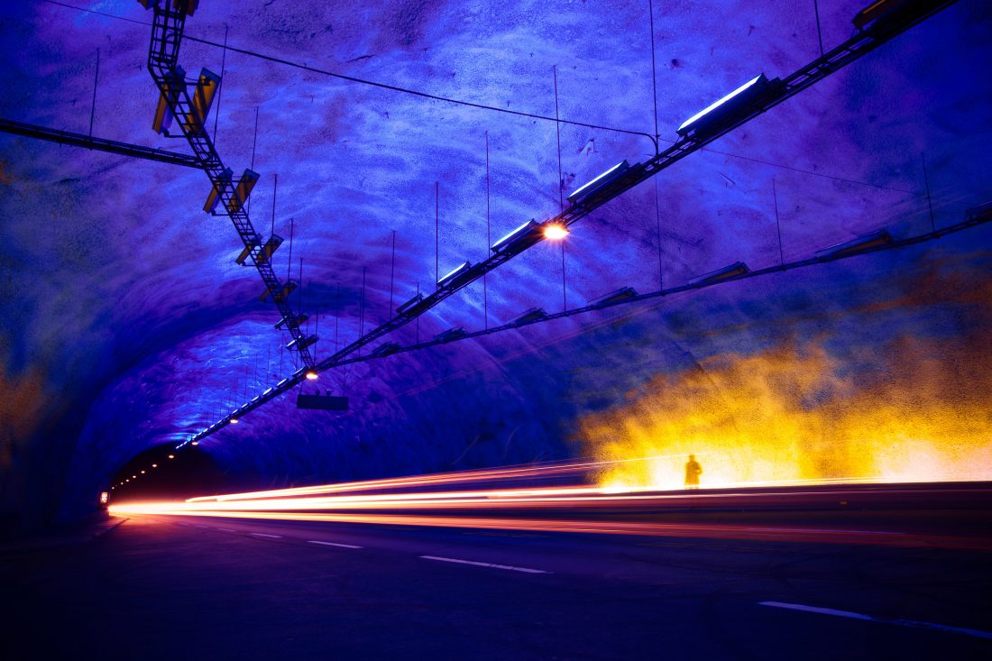 夜隧道图片素材高清