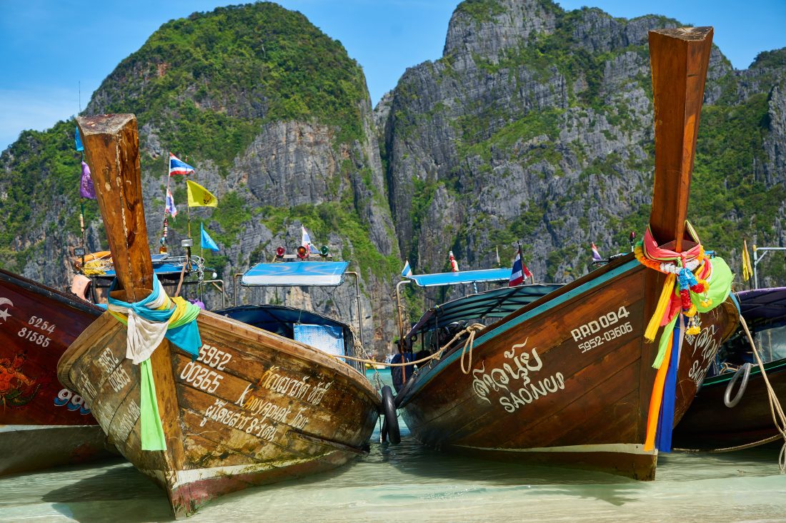 泰国码头船只图片