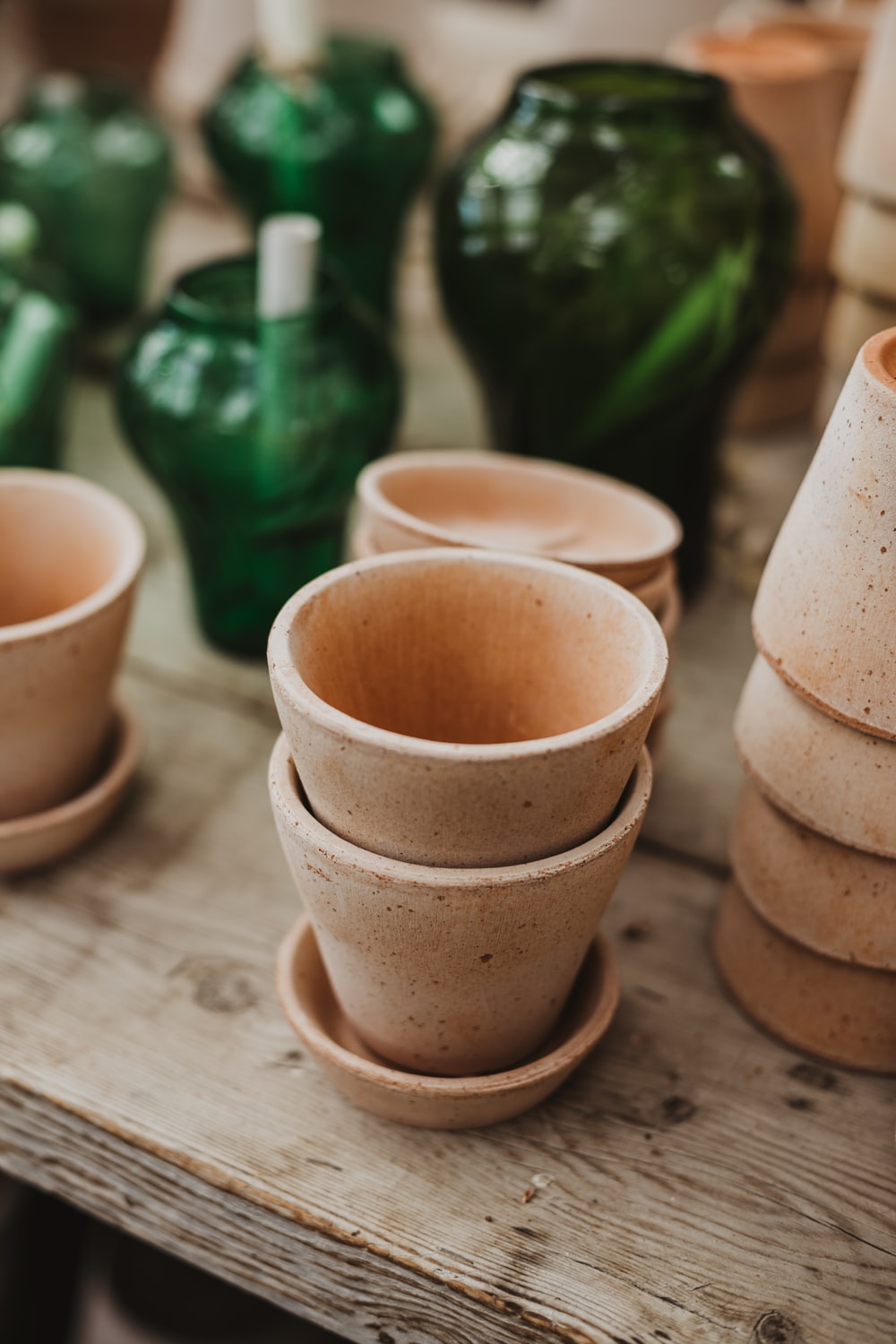 手工陶器花瓶图片