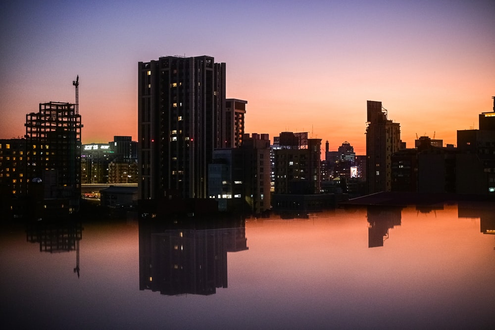 黄昏的台北唯美风景图片素材