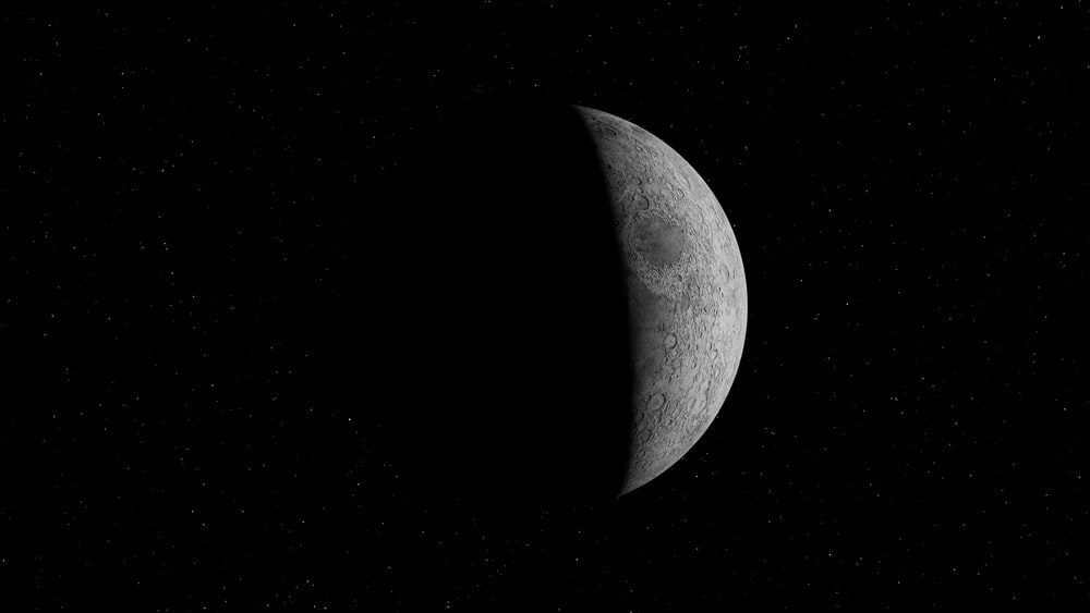 月球黑色艺术照