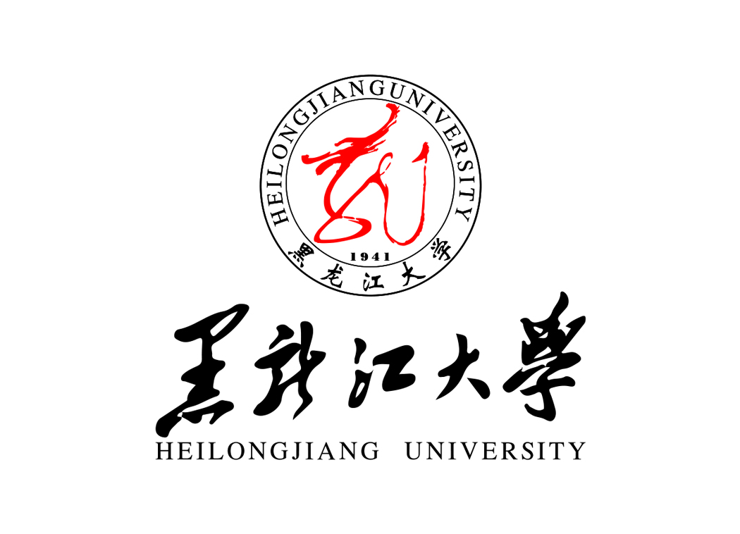 黑龙江大学校徽标志矢量图