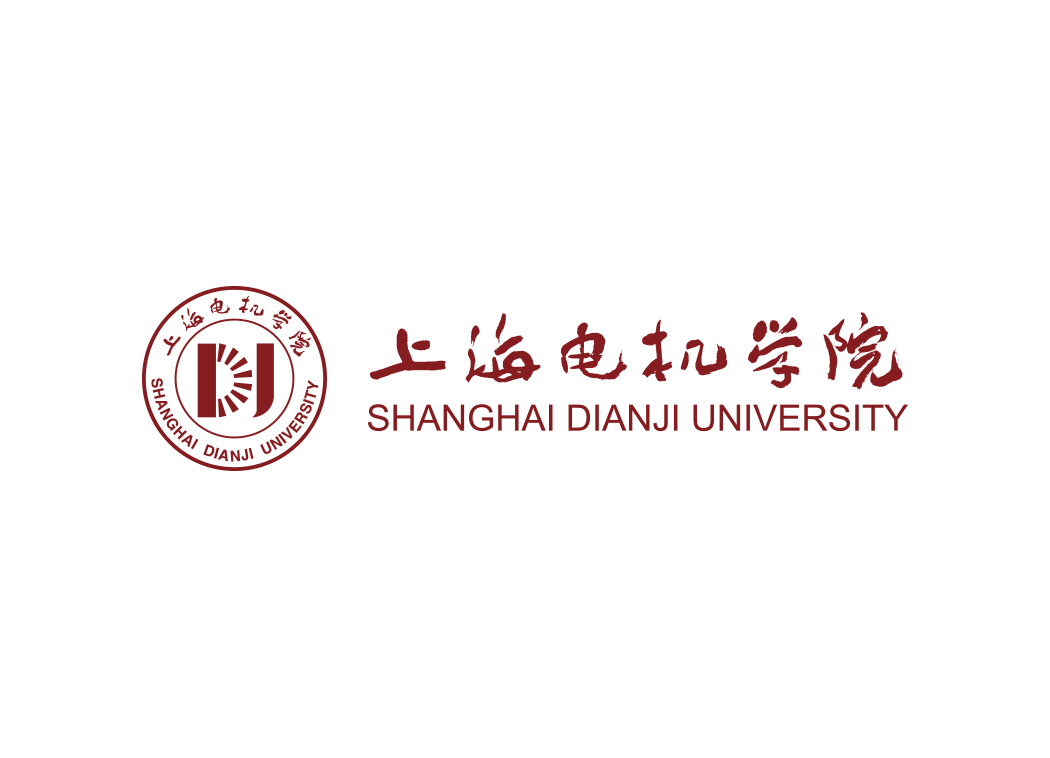 上海电机学院校徽标志矢量图
