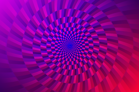 紫色个性抽象长方形圆环背景矢量素材