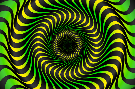 清新抽象黑色圆环绿色背景矢量素材