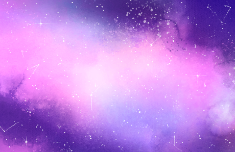 唯美紫色梦幻星座星空背景矢量素材