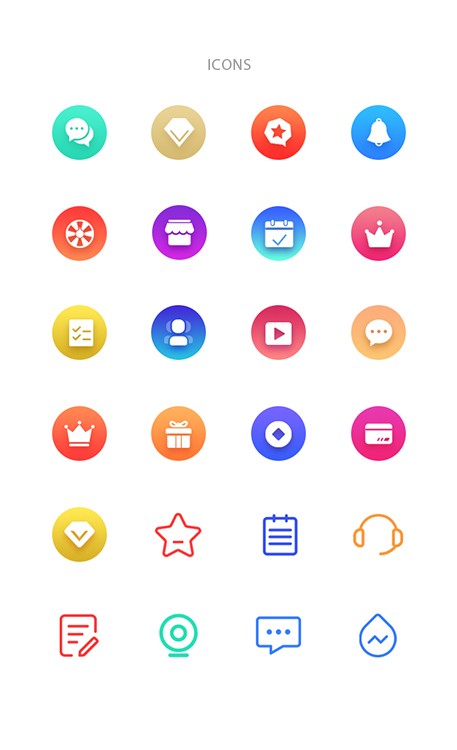 24款金融app按钮图标