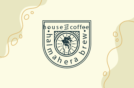 小清新简约图标咖啡店logo设计矢量素材