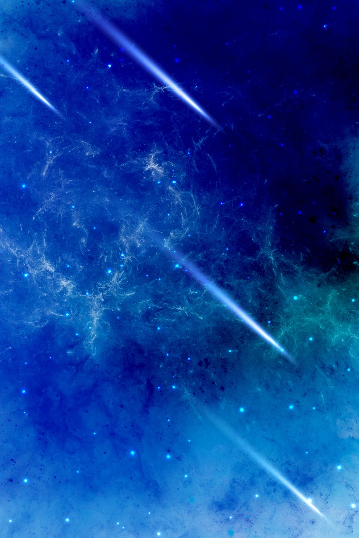 大气星空宇宙蓝色背景免抠素材