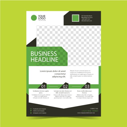 绿色企业宣传手册封面模板