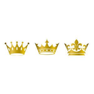 金色皇冠镂空合集免抠素材