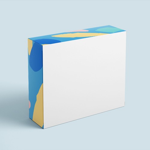 抽象紙盒包裝設計圖片