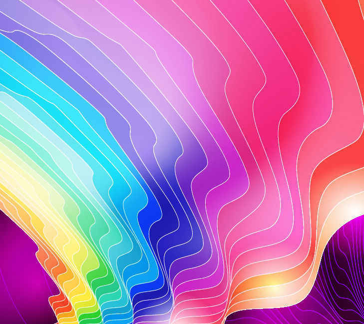 抽象的彩色波