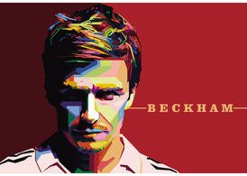 David Beckham Vector Portrait