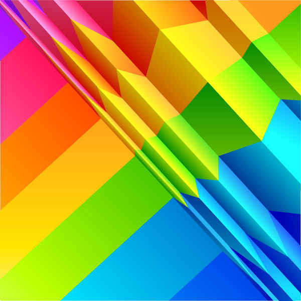 五彩缤纷的彩虹背景设计