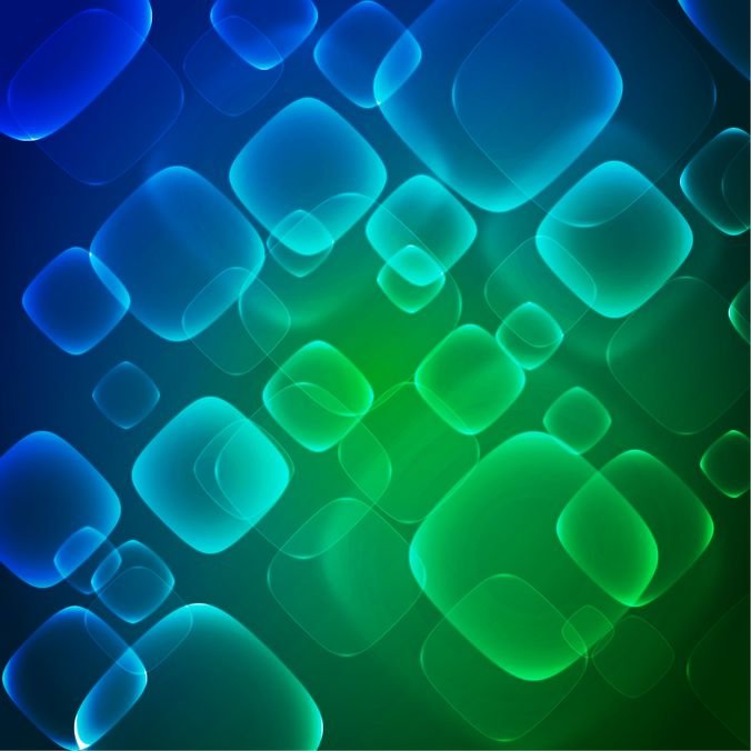 虚拟技术蓝色绿色抽象矢量背景