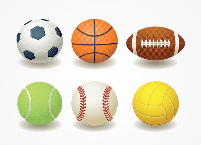 Football, Basketball, Rugby, Teniss & Baseball Ball