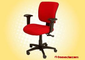 红色的办公椅