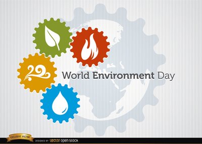 四个元素齿轮世界环境日