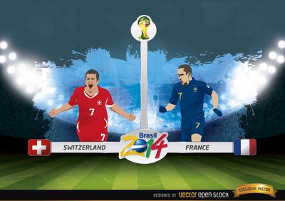 瑞士和法国比赛2014年巴西