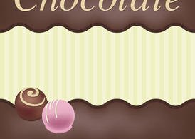 巧克力糖果背景矢量素材