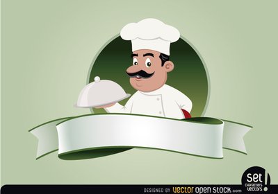 卡通饭店厨师形象矢量素材