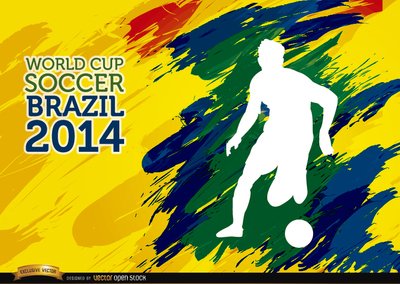 个性世界杯巴西球员矢量插画人物潮流素材