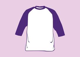 紫色t恤矢量潮流插画素材