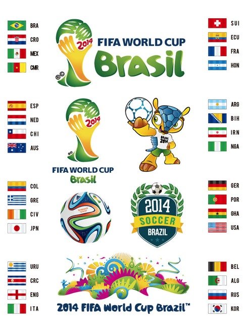 2014年巴西世界杯向量集