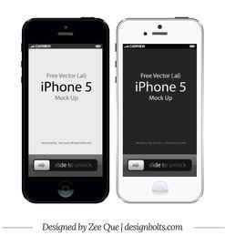 苹果iPhone 5前面的模型