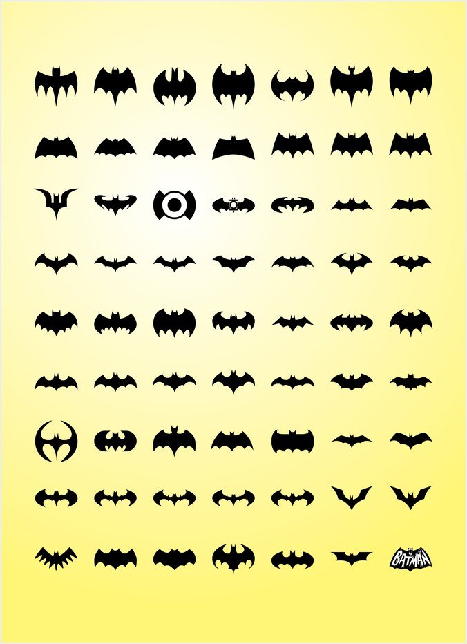蝙蝠翅膀符号大全图片