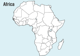 非洲地图矢量