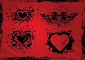Grunge Hearts