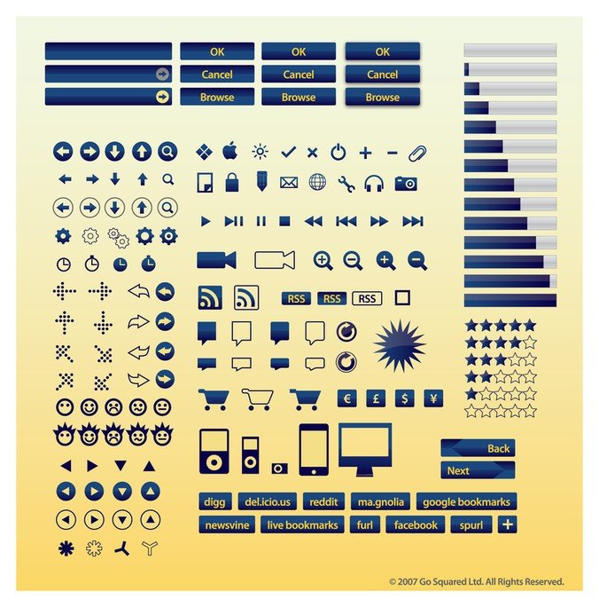 Internet Buttons Icons