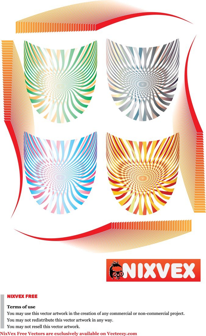 Nixvex欧普艺术盾牌