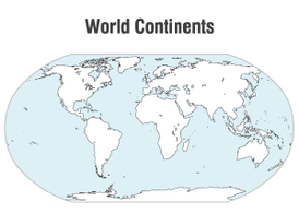 世界各大洲地图