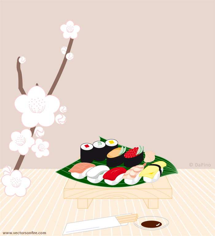 寿司的棱角(1矢量艺术)