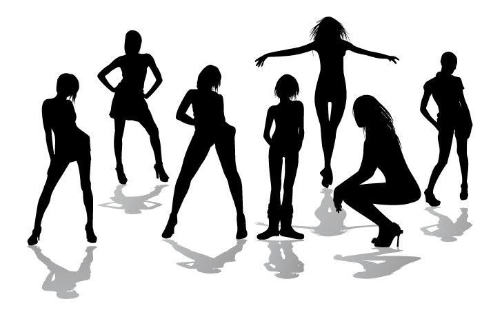 Sexy Girl Silhouettes