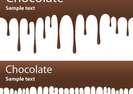 巧克力横幅向量